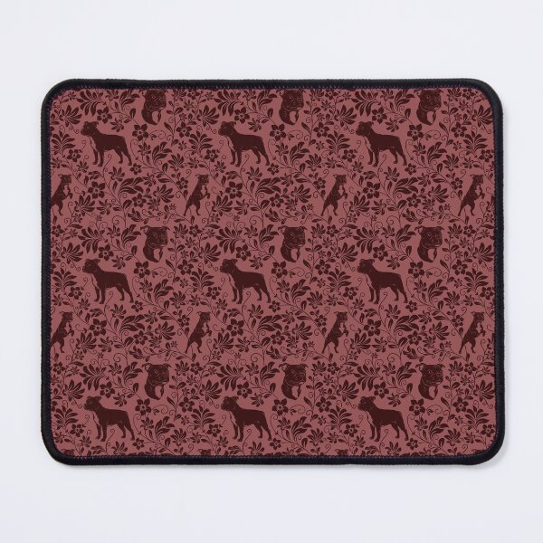 Item preview, Staffordshire Bull Terrier Floral Pattern | Cute Staffy Dog Design in Red designed and sold by WildLakePatterns.