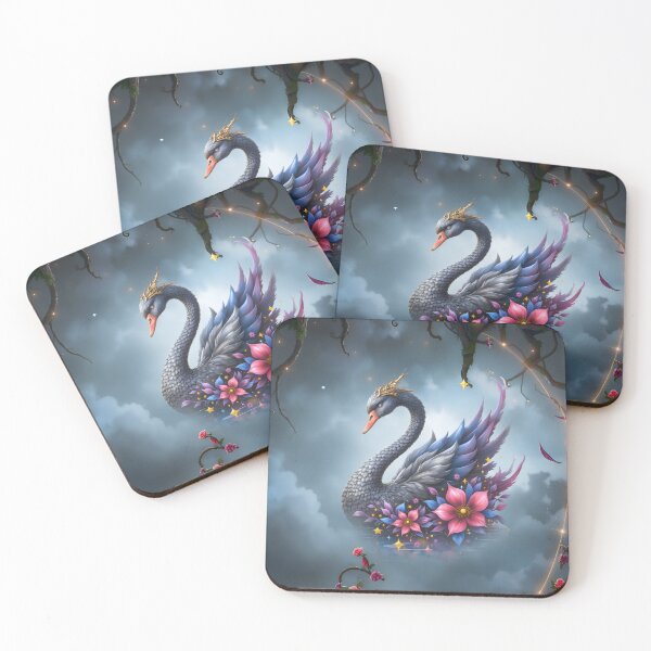 Item preview, Crowned Moon Swan – Guardian of the Silent Lake designed and sold by nicky2342.