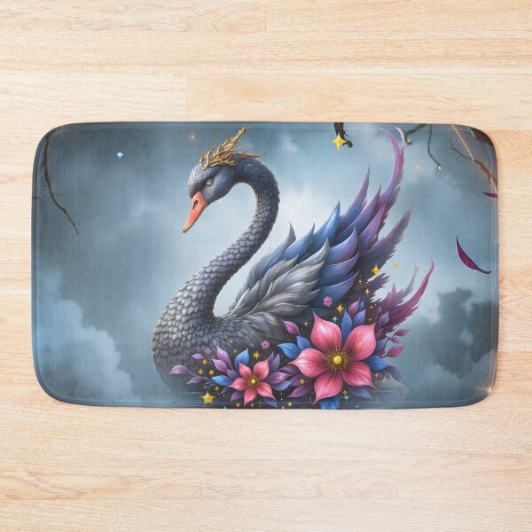 Item preview, Crowned Moon Swan – Guardian of the Silent Lake designed and sold by nicky2342.