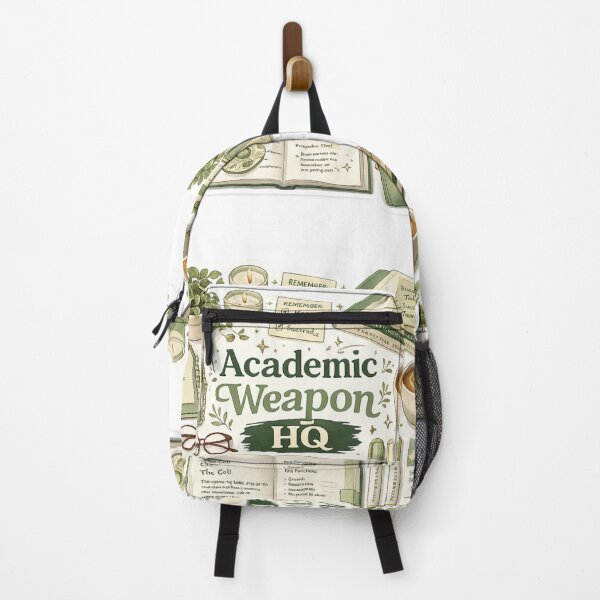 Item preview, Academic Weapon HQ – Aesthetic Study Desk Flat Lay Art | Studygram Student Gift designed and sold by irfanshikh.