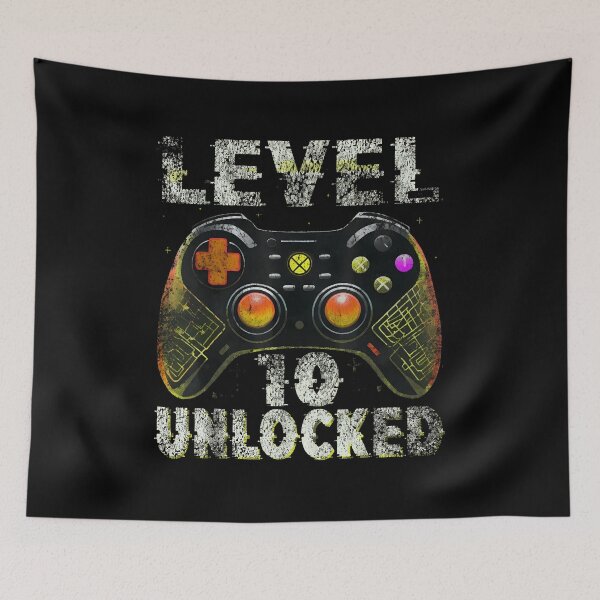 Item preview, Level 10 Unlocked Shirt Funny Video Gamer Geek 10th Birthday designed and sold by OlyvieArt.