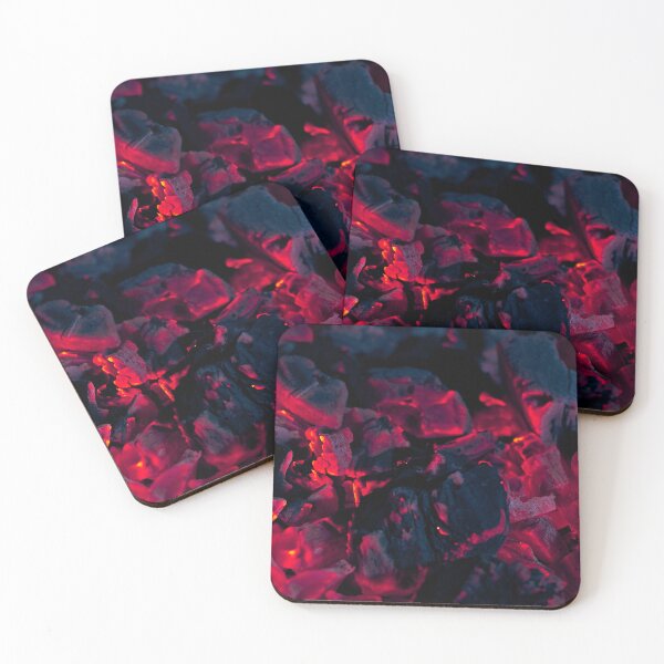 Item preview, Glowing Charcoal Embers - Abstract Fire Macro Photography designed and sold by AbulailArt.