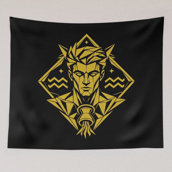Item preview, Aquarius Symbol – Modern & Free designed and sold by ElvisU.