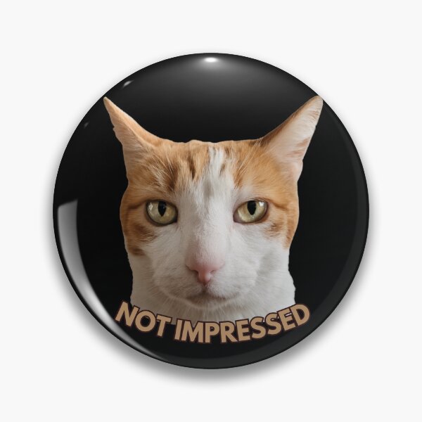 Item preview, Not Impressed Cat Face designed and sold by AnaPixMar.