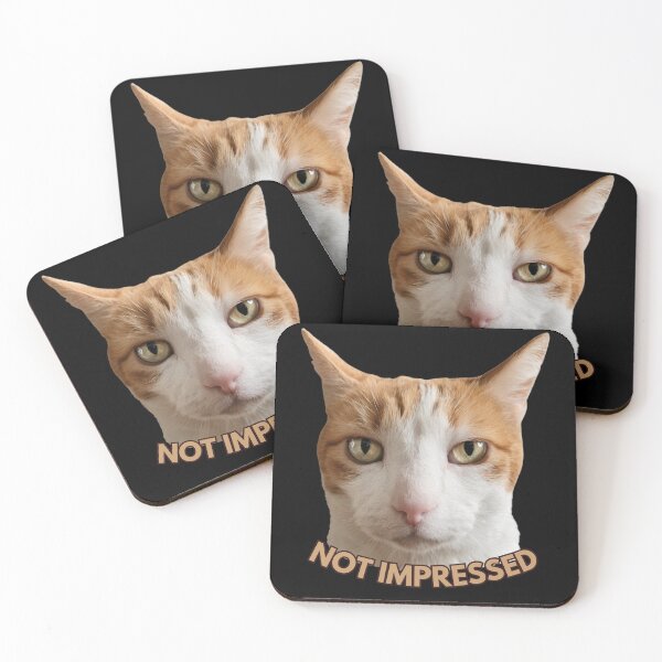 Item preview, Not Impressed Cat Face designed and sold by AnaPixMar.