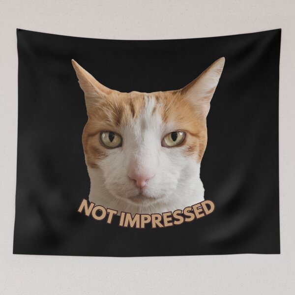 Item preview, Not Impressed Cat Face designed and sold by AnaPixMar.