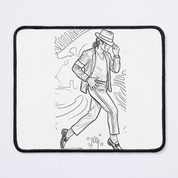 Item preview, King Of Pop Line Art Poster designed and sold by ExploreAura Studio.