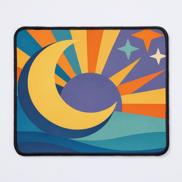 Item preview, Celestial Crescent Moon and Starburst Rays designed and sold by InkSmithery.
