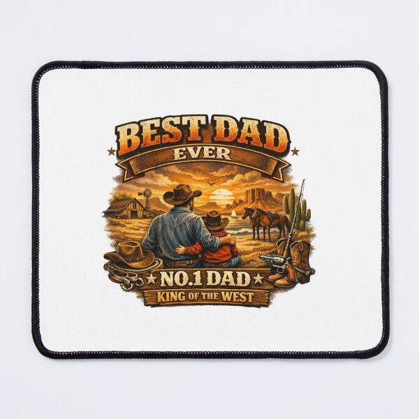 Item preview, Best dad ever - cowboy edition no.1 dad designed and sold by Teacuppupdesign.