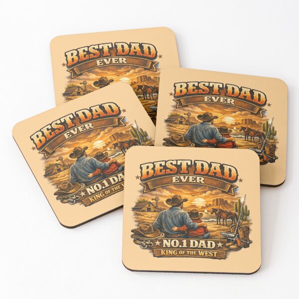 Item preview, Best dad ever -  cowboy edition no.1 dad designed and sold by Teacuppupdesign.