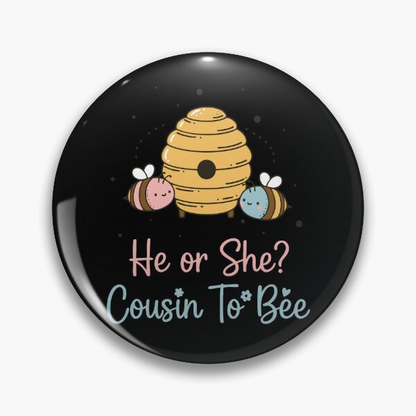 Item preview, Gender Reveal He Or She Cousin To Bee Baby Shower designed and sold by LuminOrb.