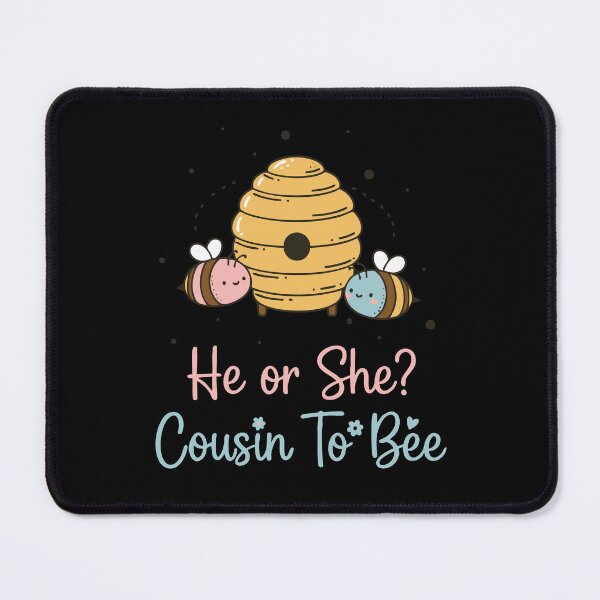 Item preview, Gender Reveal He Or She Cousin To Bee Baby Shower designed and sold by LuminOrb.