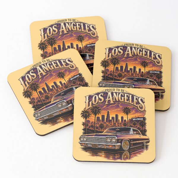 Item preview, Los Angeles Lowrider Sunset Classic Car designed and sold by Retro Arabica.