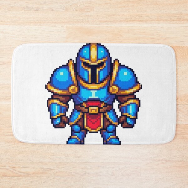 Item preview, Pixel Knight in Blue Heavy Armor designed and sold by ChaosNest.