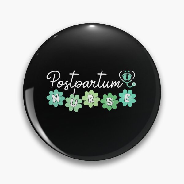 Item preview, Postpartum Nurse Floral Lettering Sticker designed and sold by zamiokaline.