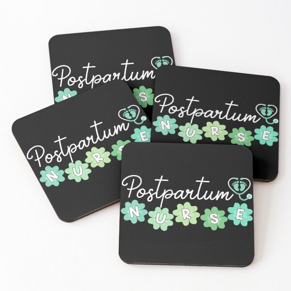 Item preview, Postpartum Nurse Floral Lettering Sticker designed and sold by zamiokaline.
