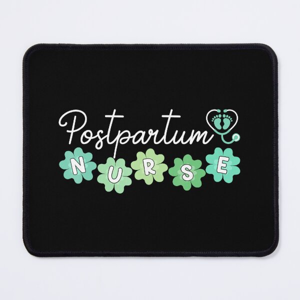 Item preview, Postpartum Nurse Floral Lettering Sticker designed and sold by zamiokaline.