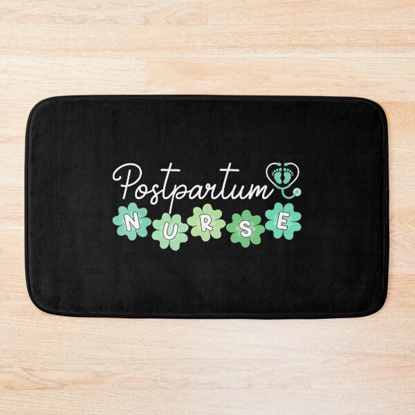Item preview, Postpartum Nurse Floral Lettering Sticker designed and sold by zamiokaline.