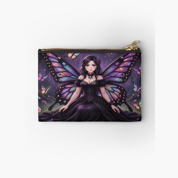 Item preview, Gothic Butterfly Fairy in a mystical forest scene full of light, magic and delicate fantasy energy designed and sold by FotoworldEdel.