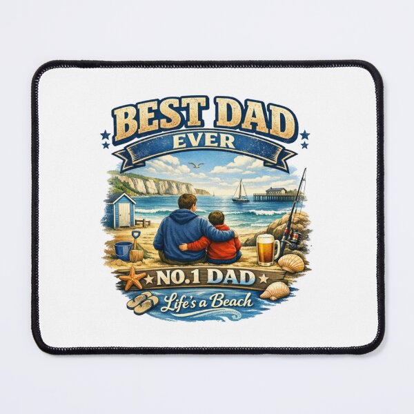 Item preview, Best dad ever beach edition designed and sold by Teacuppupdesign.