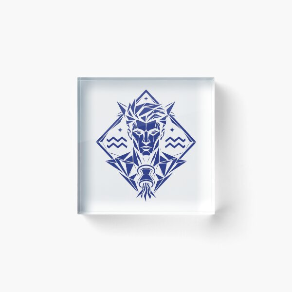 Item preview, Aquarius Symbol – Modern & Free designed and sold by ElvisU.