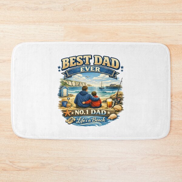 Item preview, Best dad ever beach edition designed and sold by Teacuppupdesign.