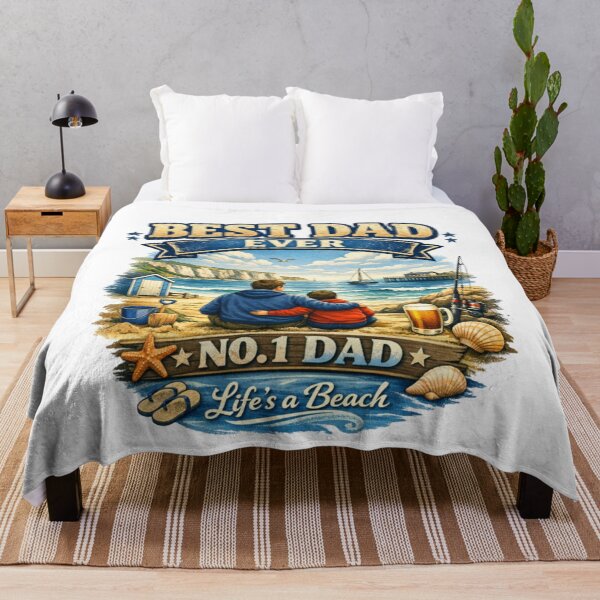 Item preview, Best dad ever beach edition designed and sold by Teacuppupdesign.