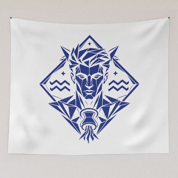 Item preview, Aquarius Symbol – Modern & Free designed and sold by ElvisU.