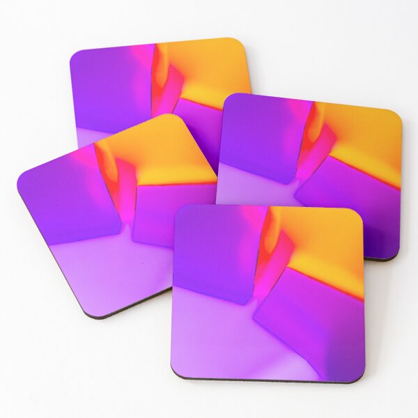 Item preview, Vibrant Contrast - Abstract Purple and Orange Geometric Fusion Art designed and sold by AbulailArt.