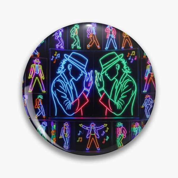 Item preview, Neon Glow Thriller Smooth Criminal Poster Art designed and sold by ExploreAura Studio.