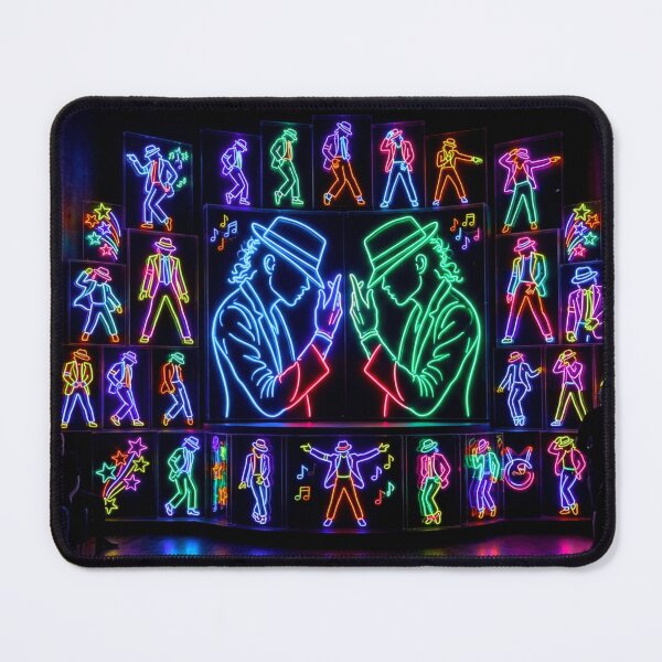 Item preview, Neon Glow Thriller Smooth Criminal Poster Art designed and sold by ExploreAura Studio.
