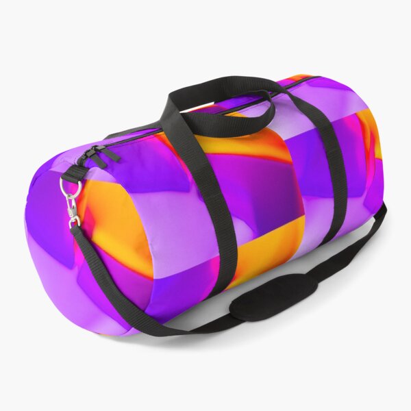 Item preview, Vibrant Contrast - Abstract Purple and Orange Geometric Fusion Art designed and sold by AbulailArt.