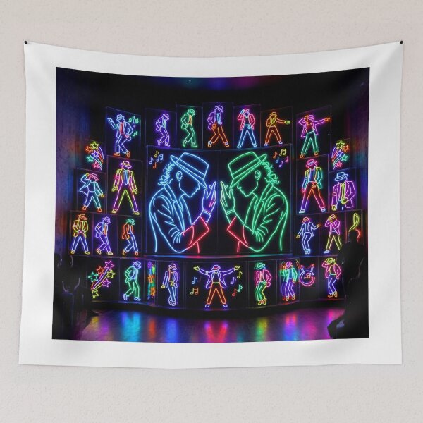 Item preview, Neon Glow Thriller Smooth Criminal Poster Art designed and sold by ExploreAura Studio.