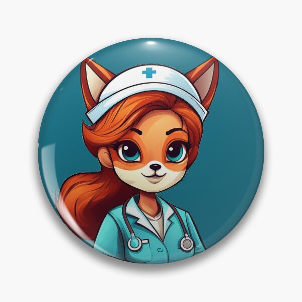 Item preview, Nurse Fox - Caring with a Smile Anime Character Design designed and sold by MOHAMEDNOOR428.