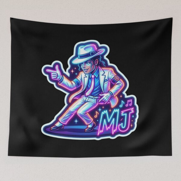 Item preview, Dance King Neon Glow Sticker Art designed and sold by ExploreAura Studio.