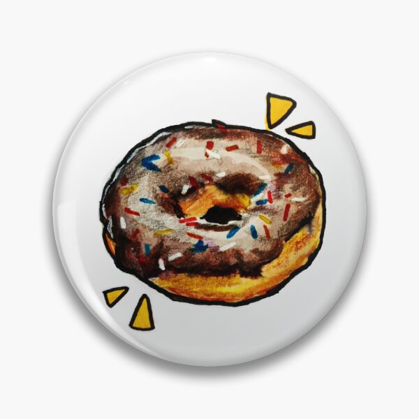 Item preview, Chocolate donut with sprinkles designed and sold by art-with-Liam.