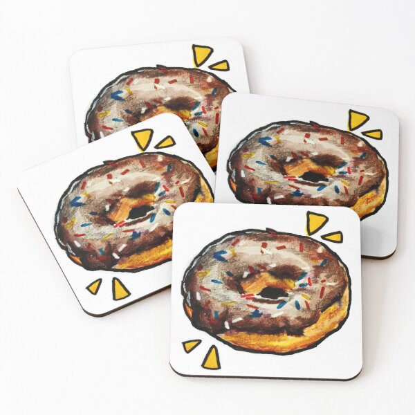 Item preview, Chocolate donut with sprinkles designed and sold by art-with-Liam.