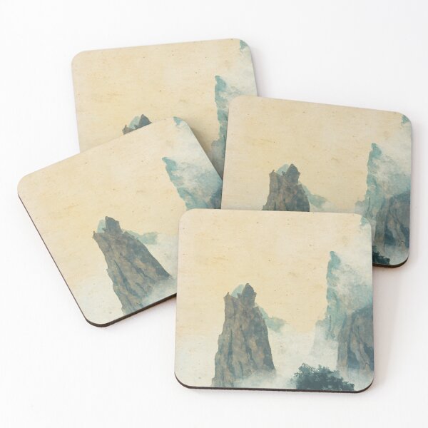 Item preview, Hand Painted Japanese Mountains designed and sold by KJNihonDesigner.