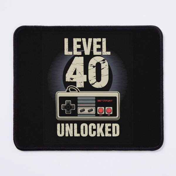 Item preview, Level 40 Unlocked Video Gamer 40th Birthday designed and sold by OlyvieArt.