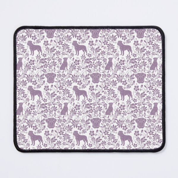 Item preview, Bullmastiff Floral Pattern | Strong Dog Botanical Aesthetic in Lavender designed and sold by WildLakePatterns.