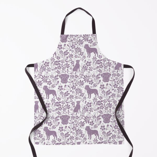 Item preview, Bullmastiff Floral Pattern | Strong Dog Botanical Aesthetic in Lavender designed and sold by WildLakePatterns.