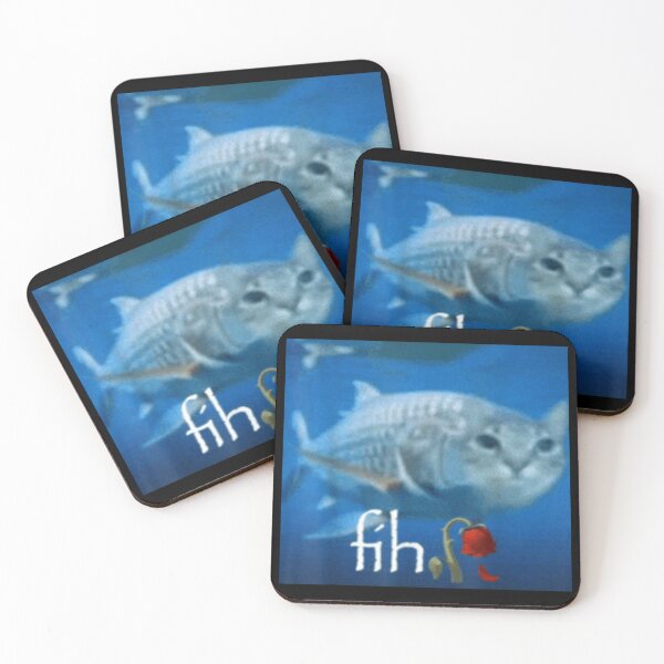 Item preview, Fih Meme Funny Cat Fish  designed and sold by DIOROCKO.