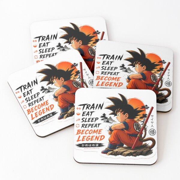 Item preview, Train Eat Sleep Repeat – Anime Motivation Sticker designed and sold by MrZillaStore.
