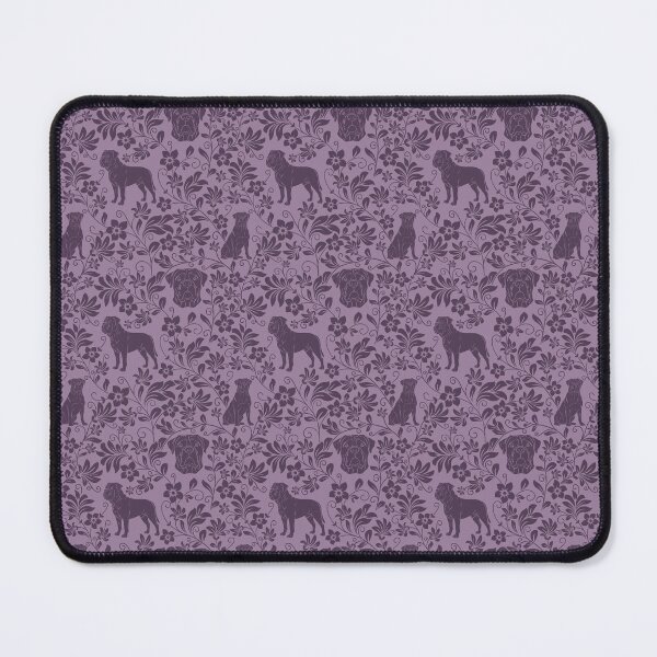 Item preview, Bullmastiff Floral Pattern | Strong Dog Botanical Aesthetic in Purple designed and sold by WildLakePatterns.