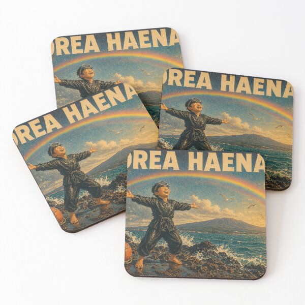 Item preview, KOREA HAENAM - Young Boy Rainbow Joy Jeju Island Retro Vintage Poster designed and sold by KOREA-HAENAM.