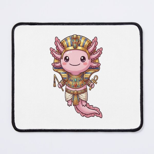 Item preview, Cute Egyptian Pharaoh Pink Axolotl designed and sold by Ella_Sketch.