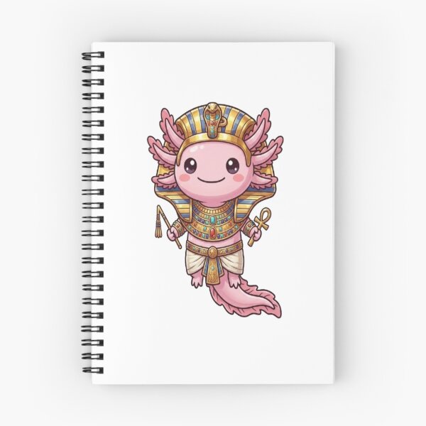 Item preview, Cute Egyptian Pharaoh Pink Axolotl designed and sold by Ella_Sketch.