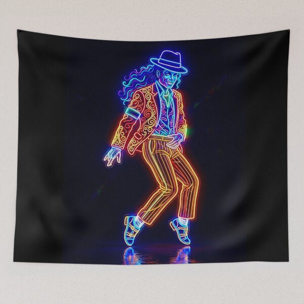 Item preview, Dance King Neon Glow Paisley Suit Art designed and sold by ExploreAura Studio.