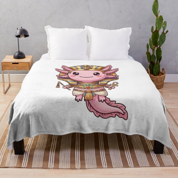 Item preview, Cute Egyptian Pharaoh Pink Axolotl designed and sold by Ella_Sketch.