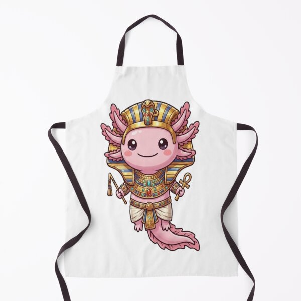 Item preview, Cute Egyptian Pharaoh Pink Axolotl designed and sold by Ella_Sketch.